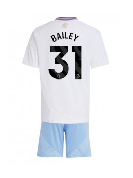 Aston Villa Leon Bailey #31 Auswärts Trikotsatz für Kinder 2024-25 Kurzarm (+ Kurze Hosen)